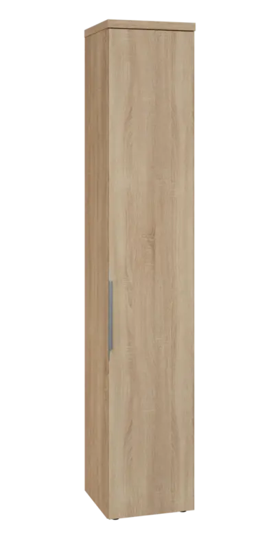 SIN 6 - 4D kancelářská skříň, 1-dveřová, pravá, 2170x400x400, dub bardolino